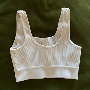 Xs/s white ribbed bra/ sports bra + leggings